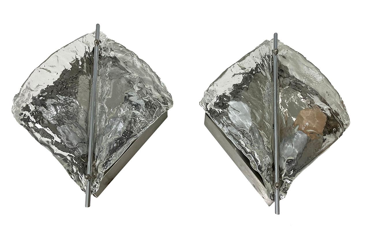XX secolo Lampade da parete di Murano di Zero Quattro, anni '70 in vendita