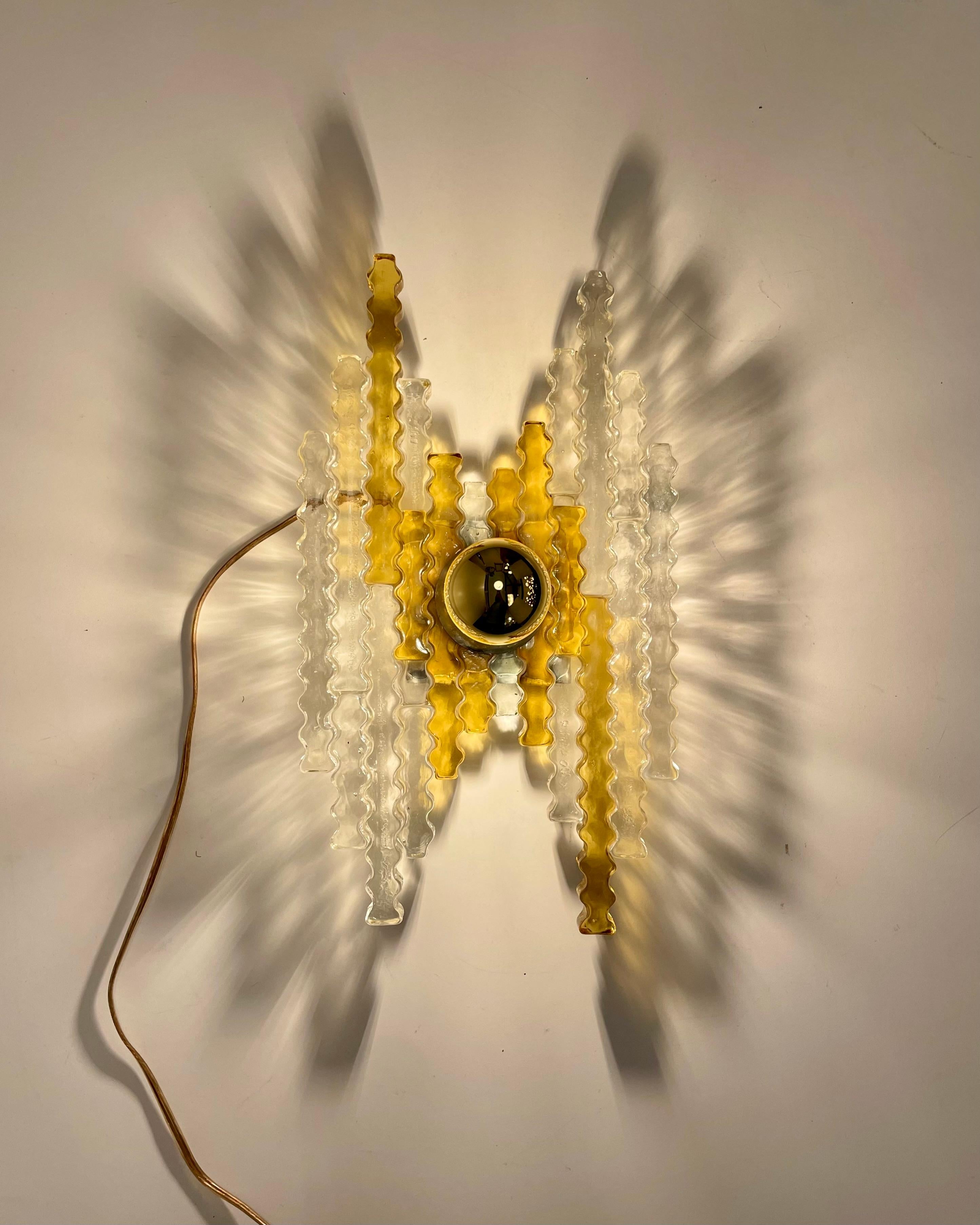 Aplique de Murano by Poliarte, 1970s Moldeado en venta