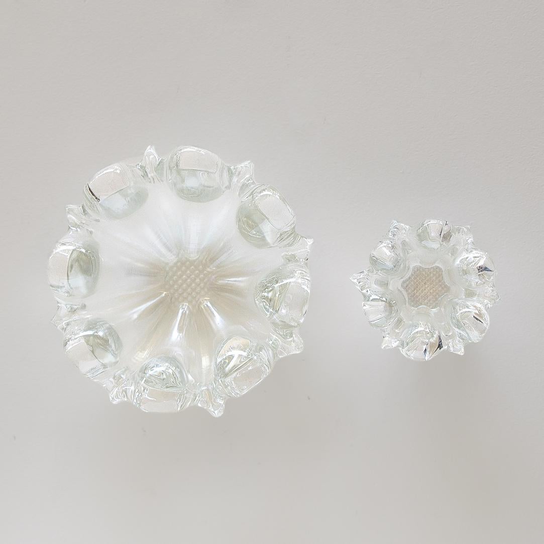 Murano Wavy Glass Bowls, Set of 2 2