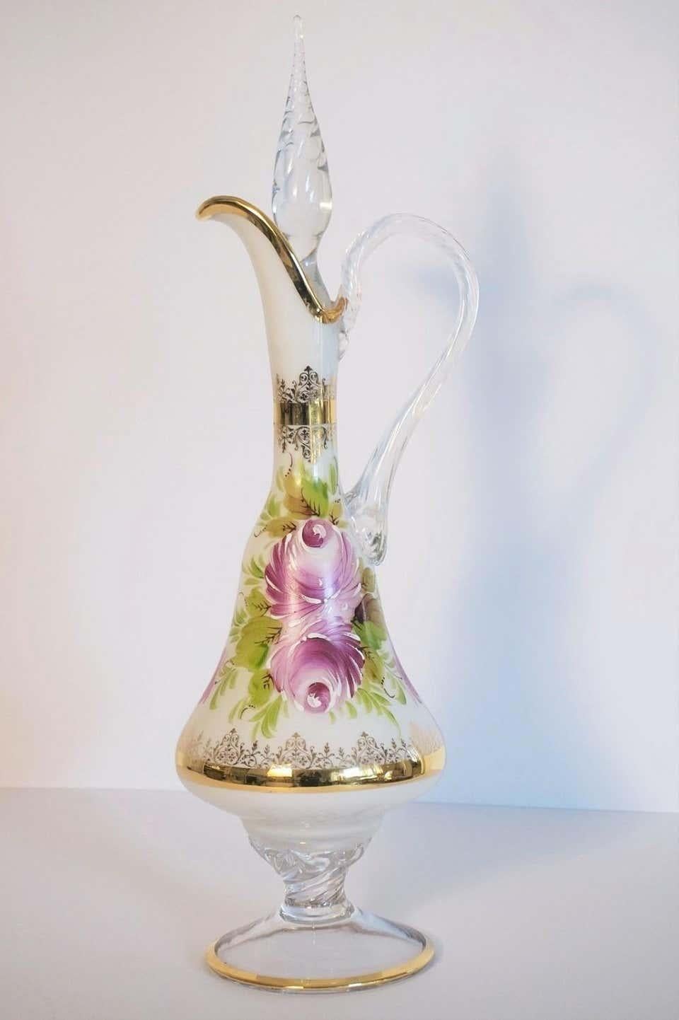 murano white crystal