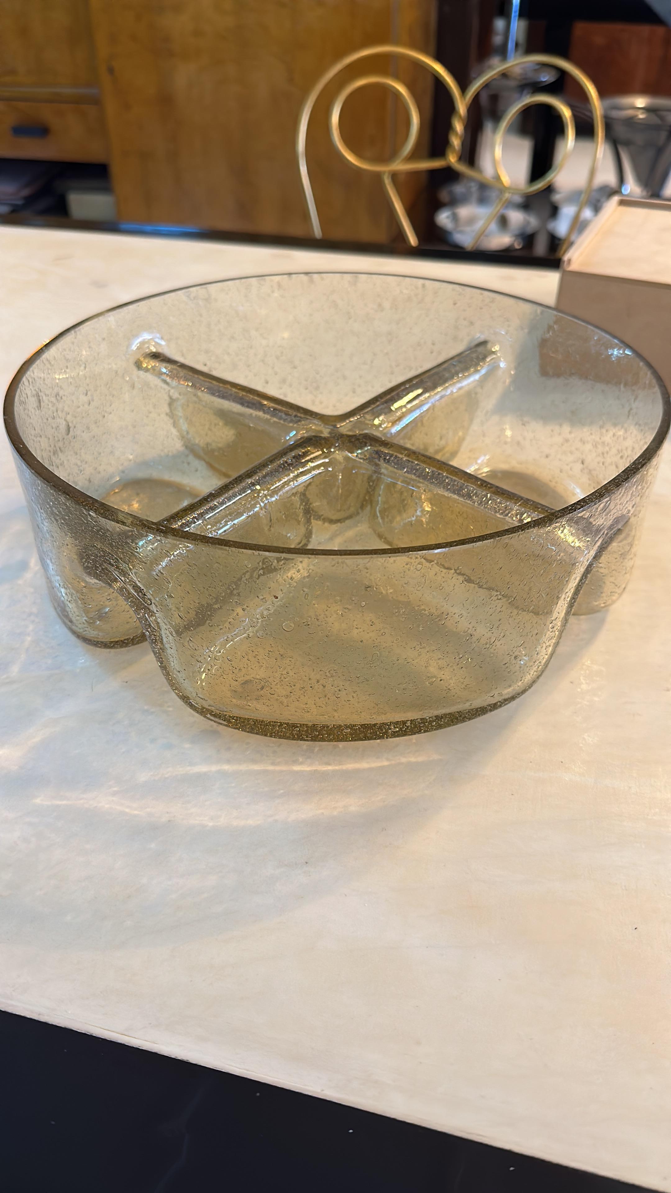 Swedish glass with divisions, 1950, Sweden  For Sale 9