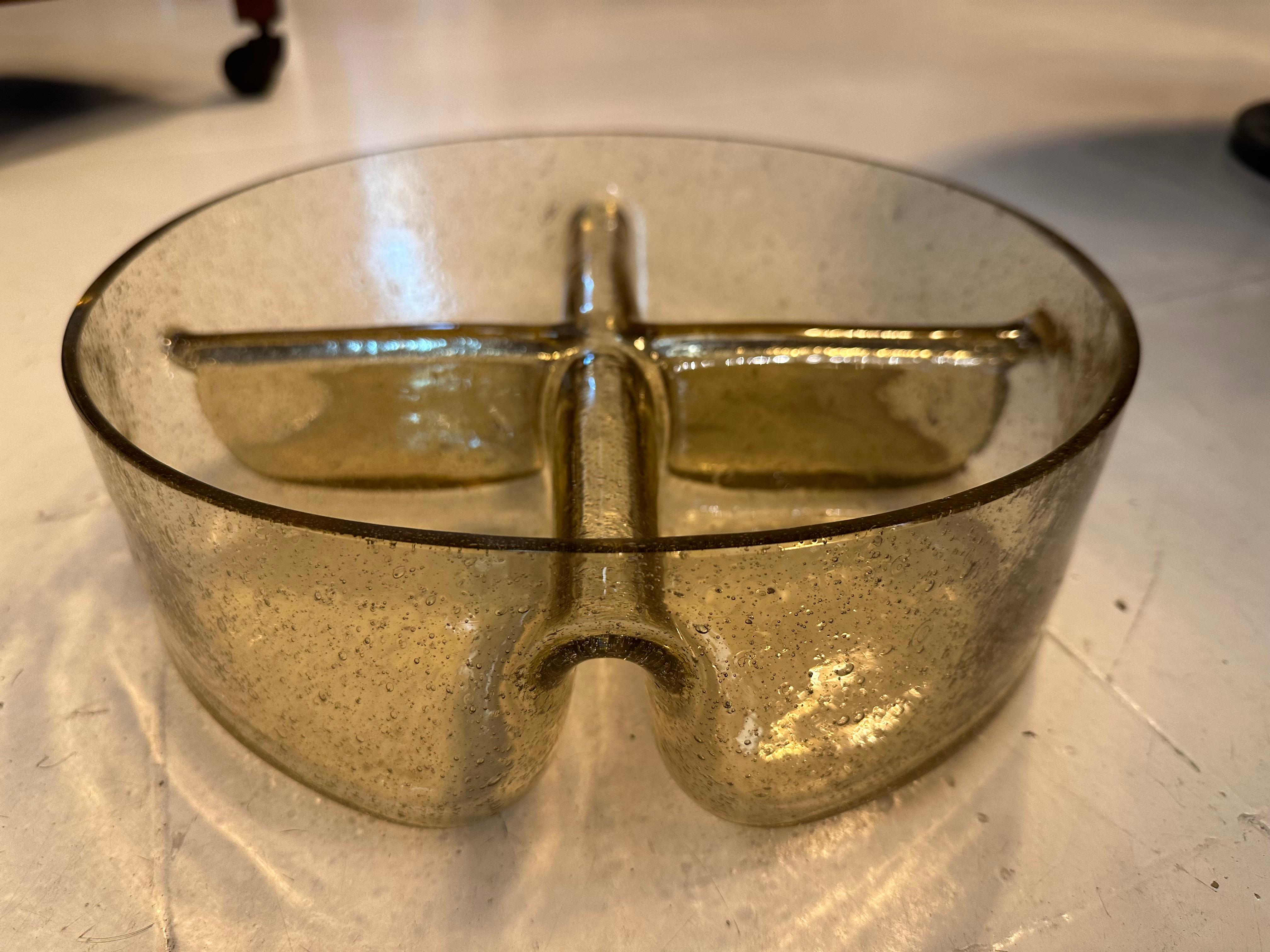 Mid-20th Century Swedish glass with divisions, 1950, Sweden  For Sale