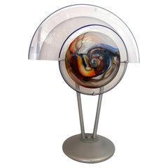 Murano’s Glass Big Table lamp design 1980’s