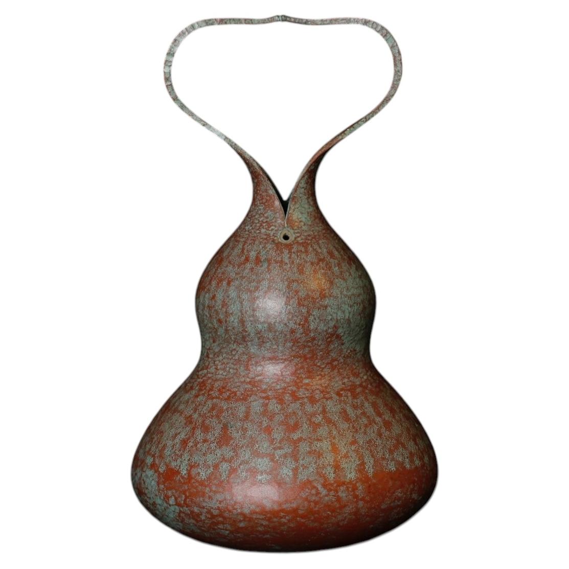Vase en bronze Murashido de l'artiste Nakamura Takero, Japon
