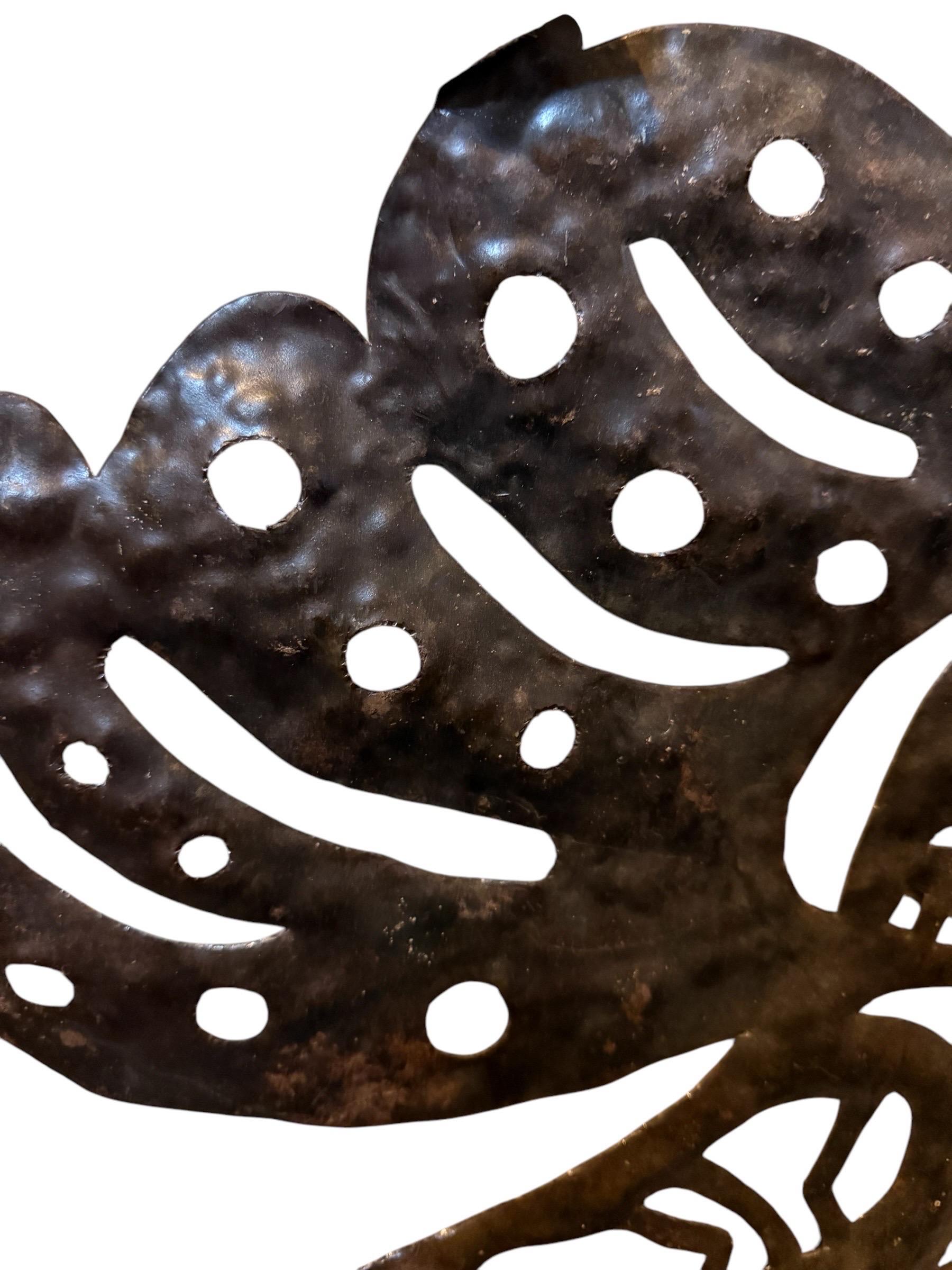 Gran obra maestra del arte popular haitiano Tambor de acero Escultura de metal Murat Brierre en venta 10