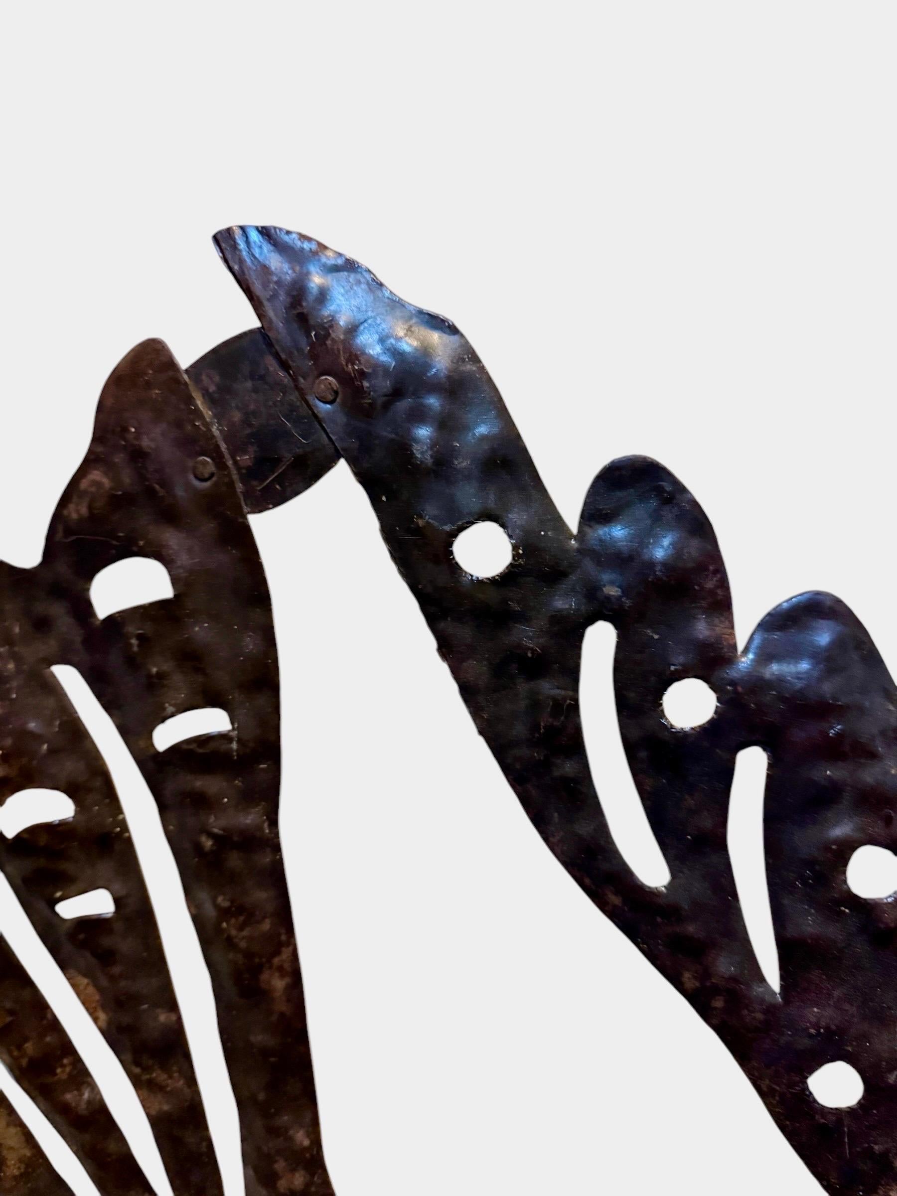 Gran obra maestra del arte popular haitiano Tambor de acero Escultura de metal Murat Brierre en venta 11