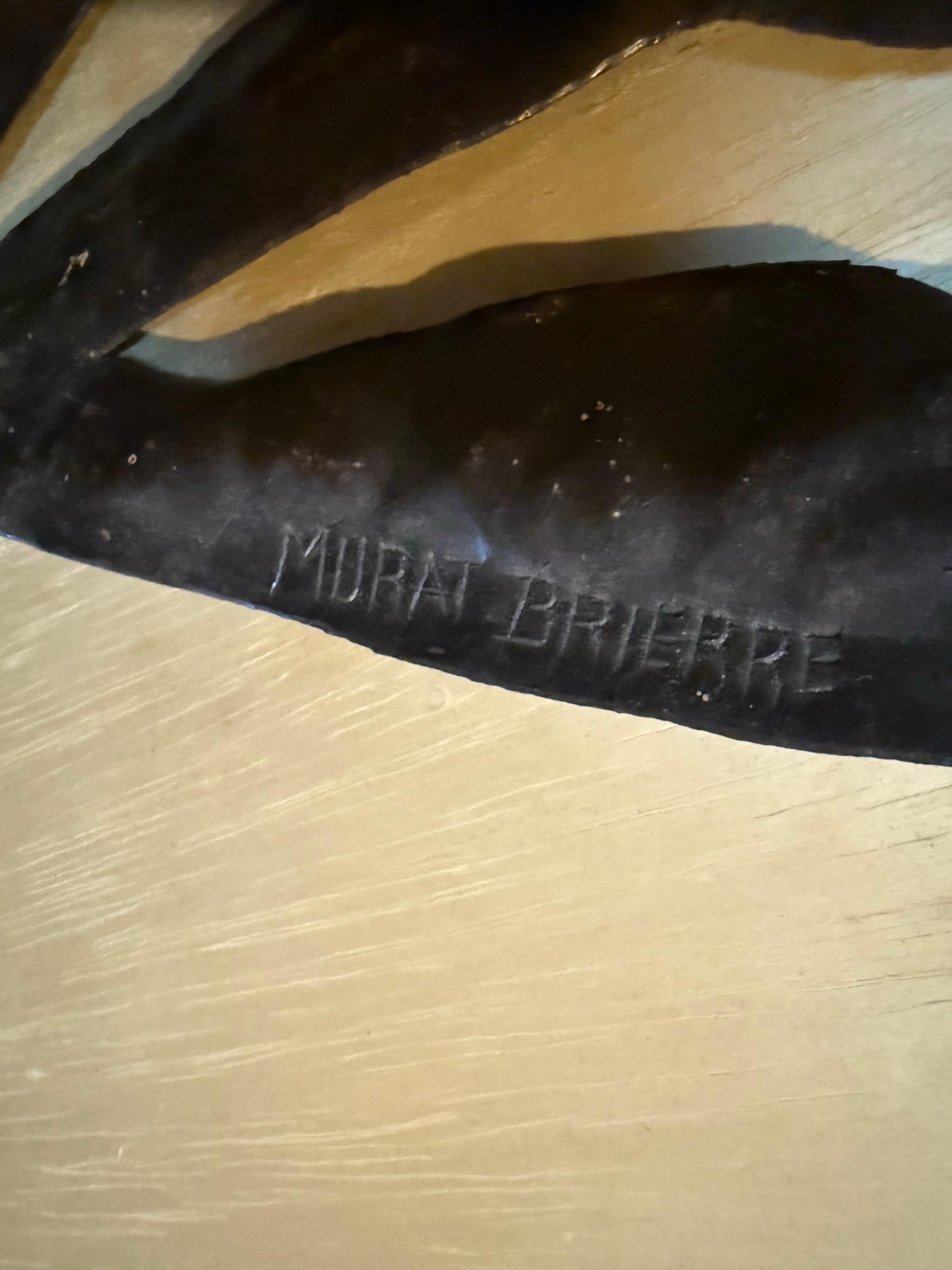 Gran obra maestra del arte popular haitiano Tambor de acero Escultura de metal Murat Brierre en venta 15