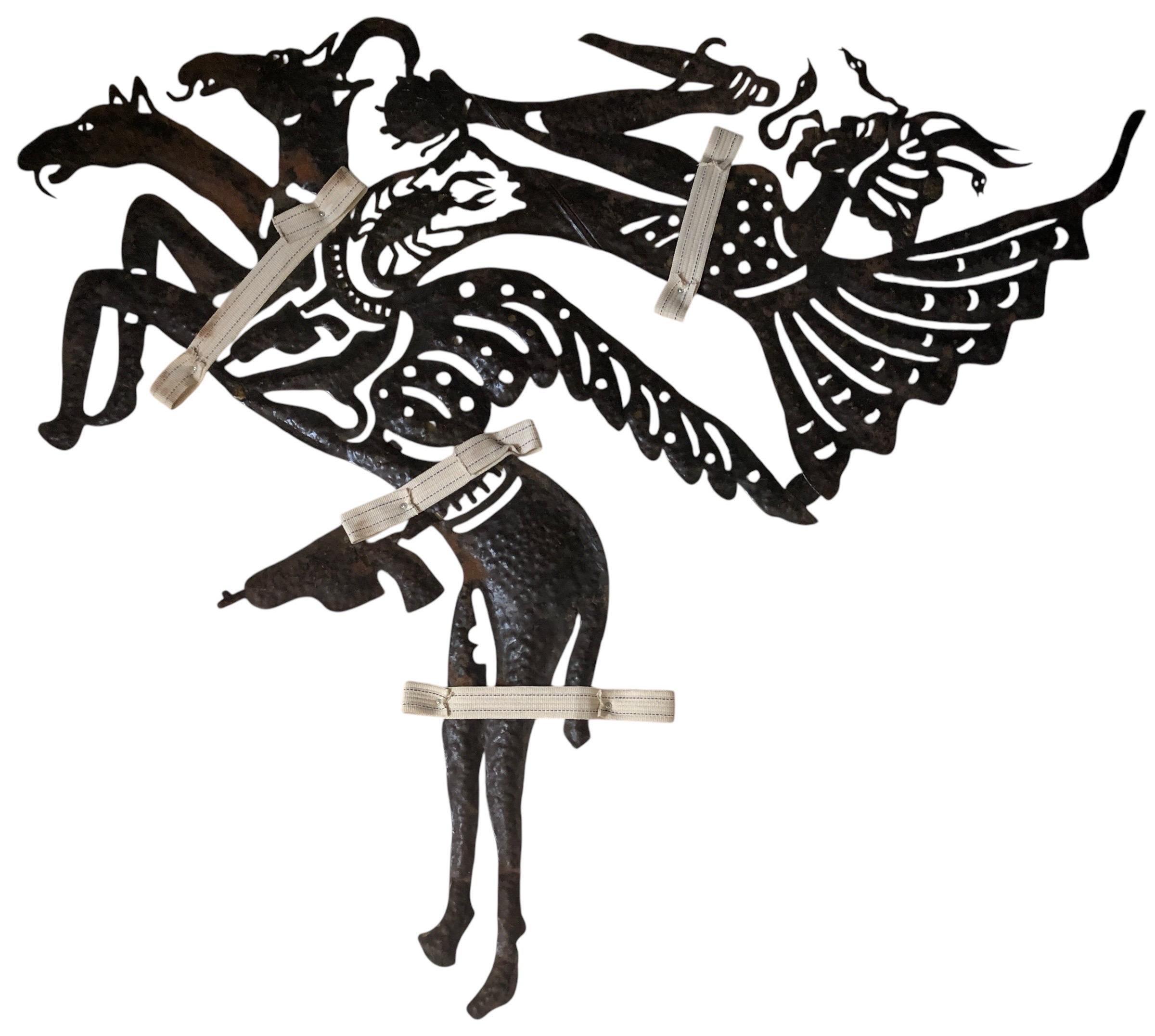 Gran obra maestra del arte popular haitiano Tambor de acero Escultura de metal Murat Brierre en venta 5