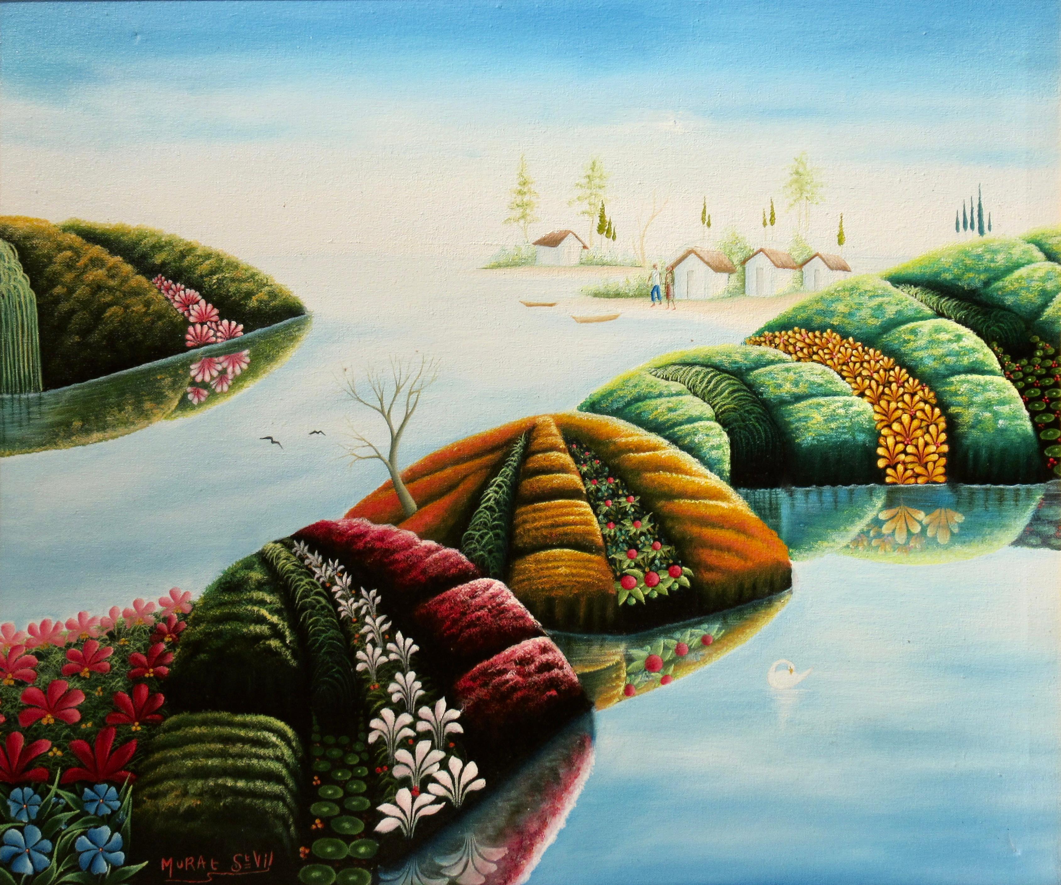 Jardin Fantastique - Painting by Murat Saint Vil