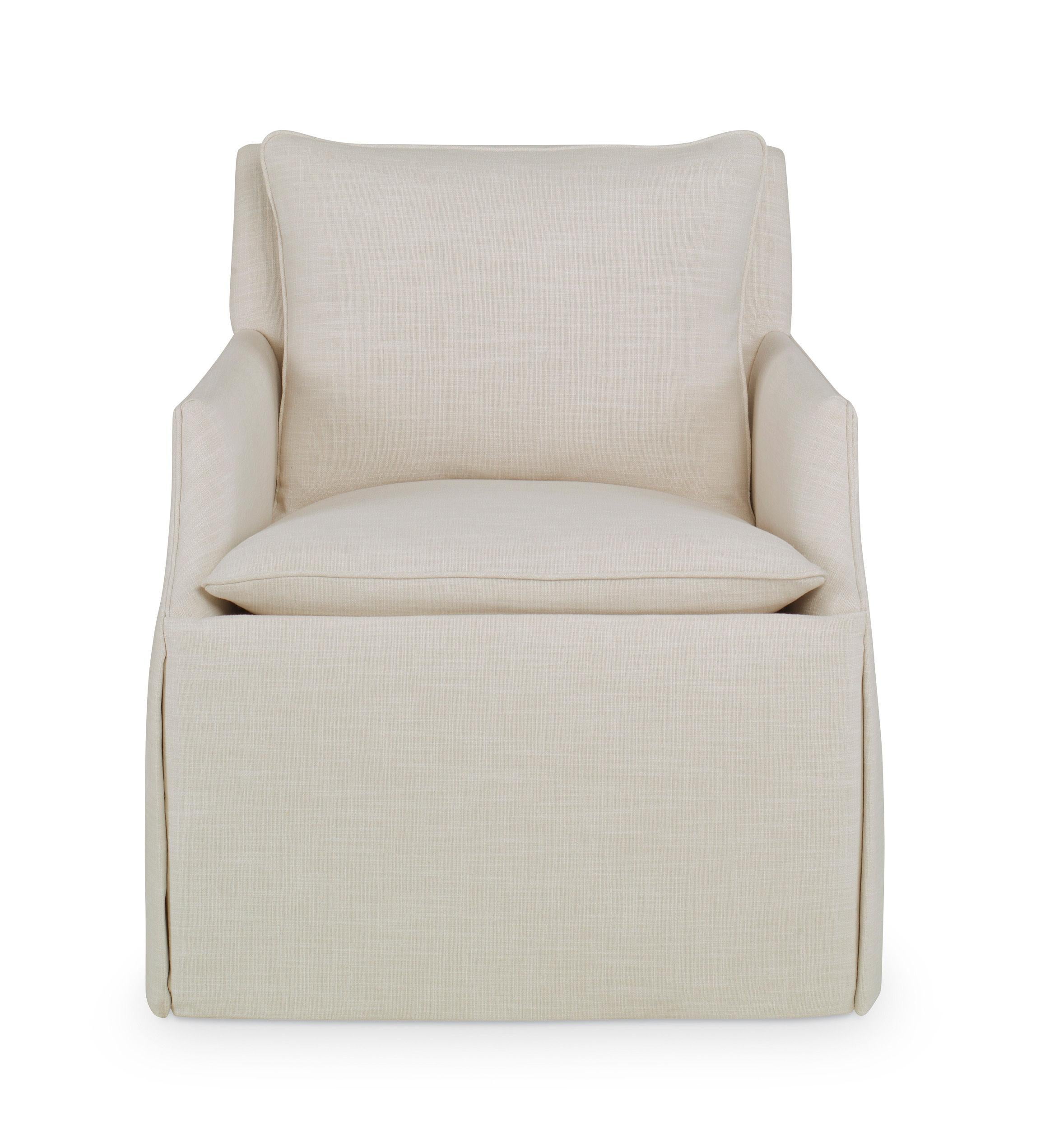 Skirted Murcia swivel chair (FS463S) upholstered in Kravet 31507.101. Made in the USA.

Ready to ship.