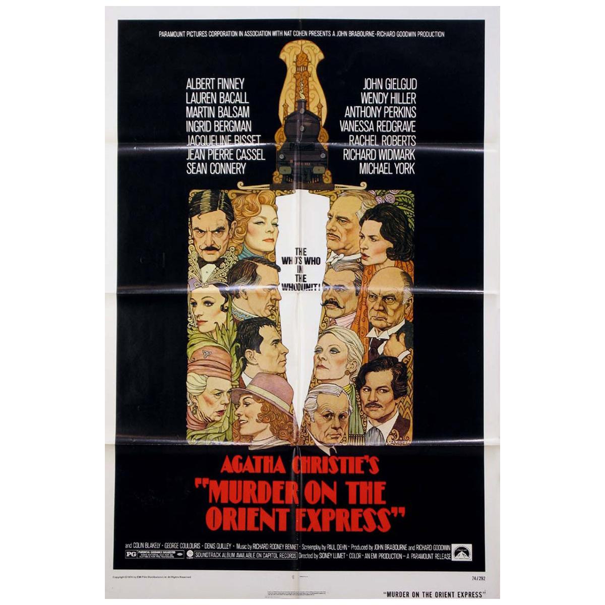Murder On The Orient Express (1974) Poster For Sale