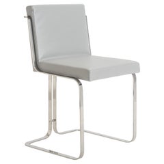 Silla de comedor Light Murena Lazzarini & Pickering, Marta Sala, acero inoxidable pulido