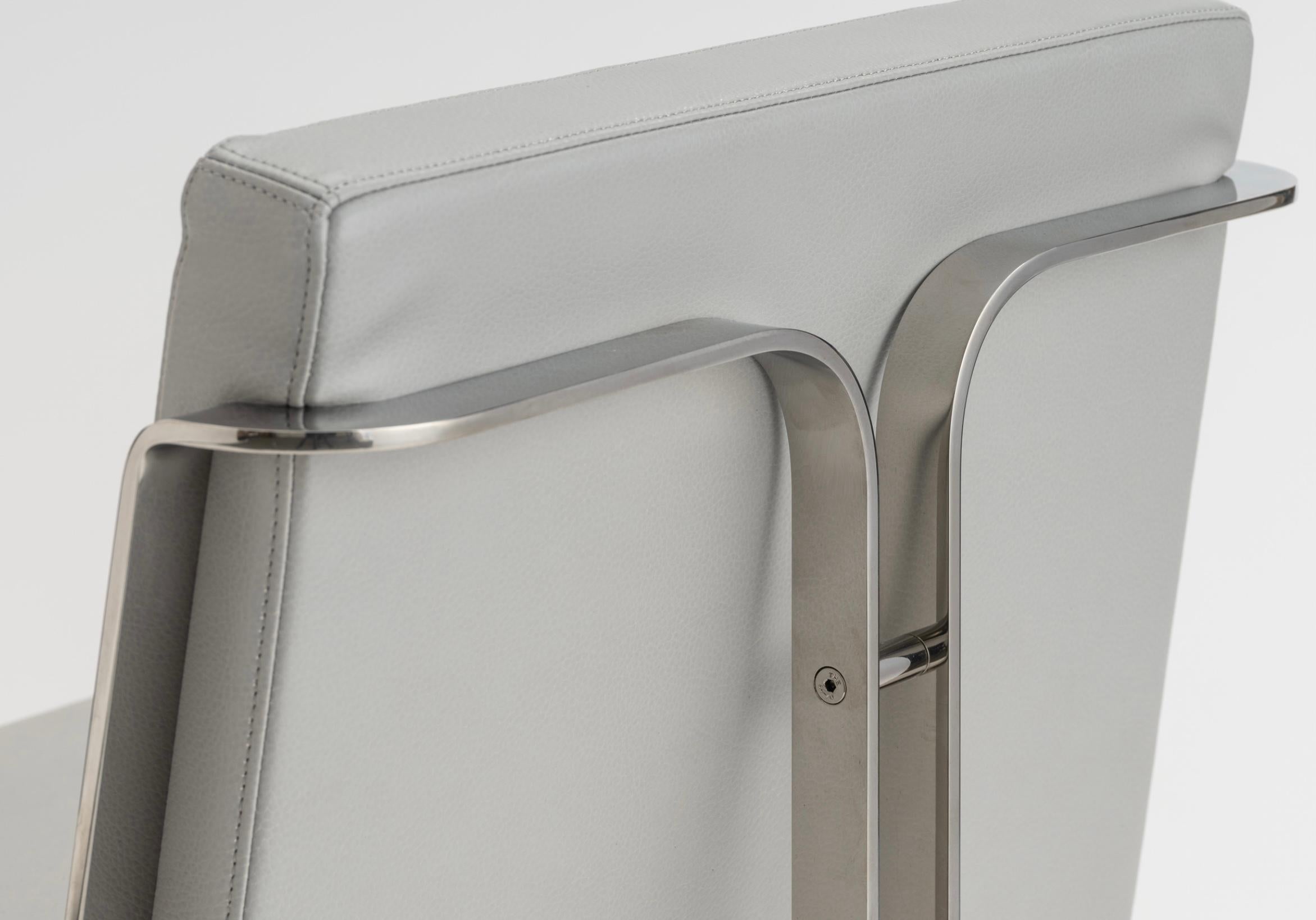 Stainless Steel Murena Light Dining Chair Lazzarini & Pickering, Marta Sala, Polished Stainless For Sale