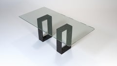 Muria Black Marquina Marble Dining Table Modern Minimalist Collectible Furniture