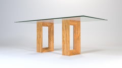 Muria Marble Dining Table Iraní Yellow Travertine & Crystal Joaquín Moll Meddel