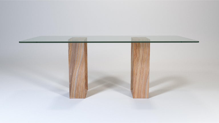 Muria Sandstone and Crystal Spain Contemporary Marble Design Dining