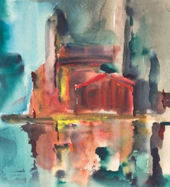 'Fort Bragg Lumber Mill', Woman Artist, California Post-Impressionist