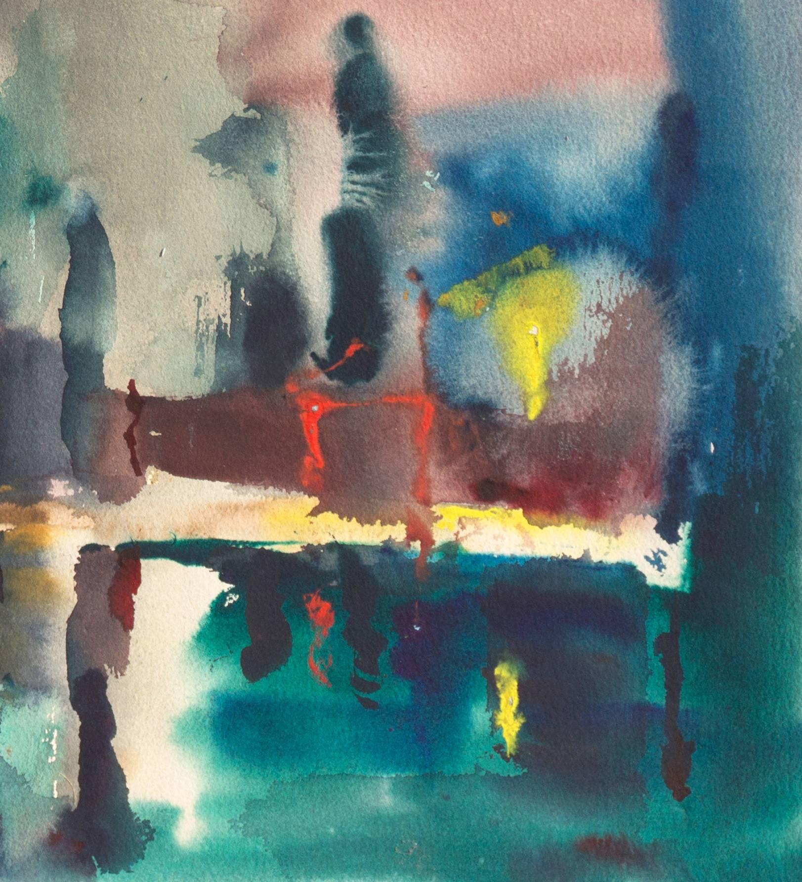 'Fort Bragg Lumber Mill', Woman Artist, California Post-Impressionist For Sale 1