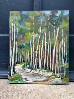 Muriel Chazalon "Where are you going?" Oil on canvas, Contemporary landscape