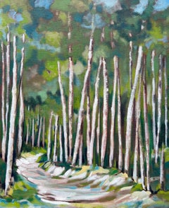 Muriel Chazalon "Where are you going?" Oil on canvas, Contemporary landscape