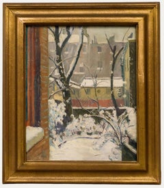 Muriel Hare (1890-1964) - Modern British Mid 20th Century Oil, Snowy Garden
