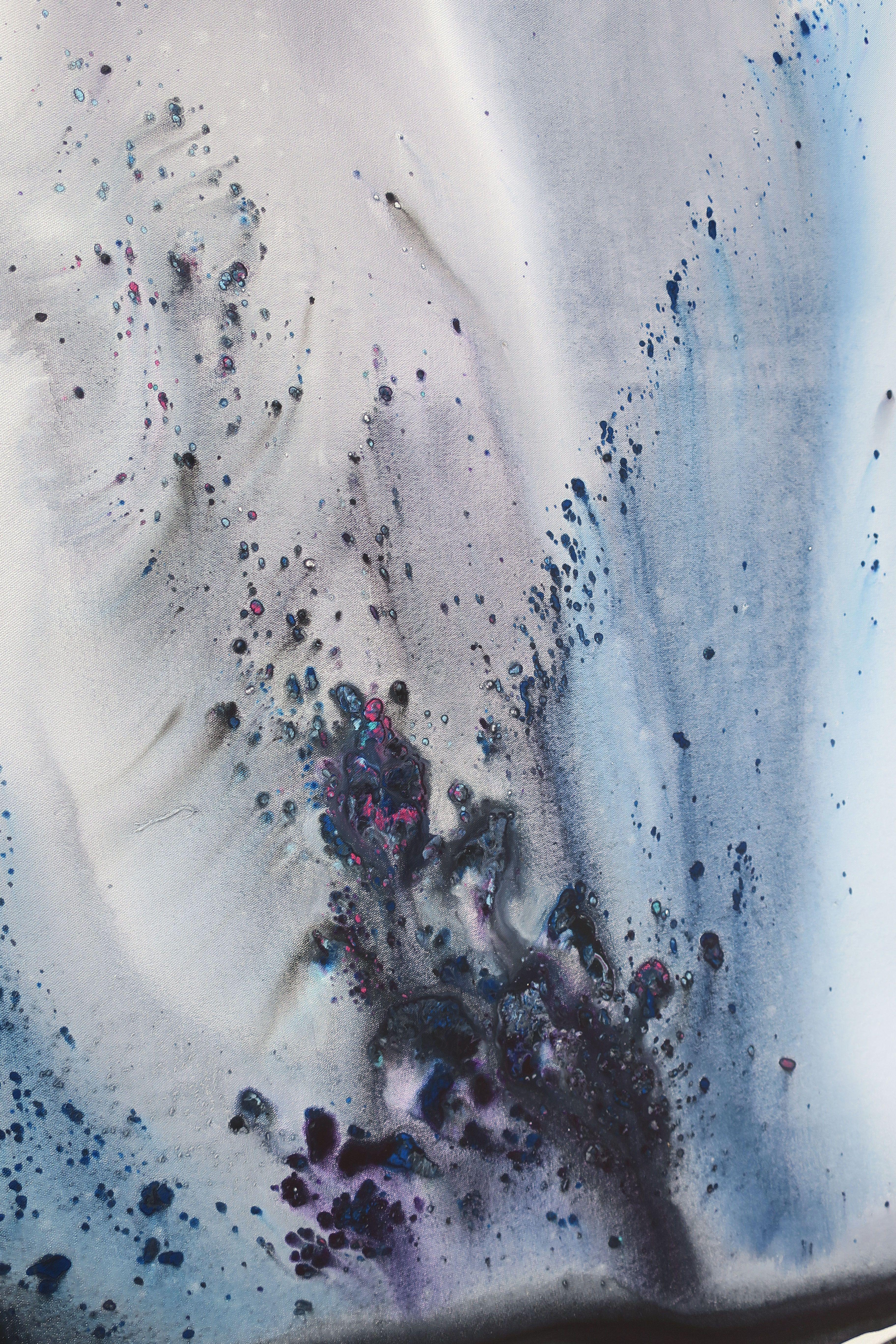 Naturaleza 202, Pintura, Acrílico sobre lienzo - Abstract Painting Gris de Muriel Napoli