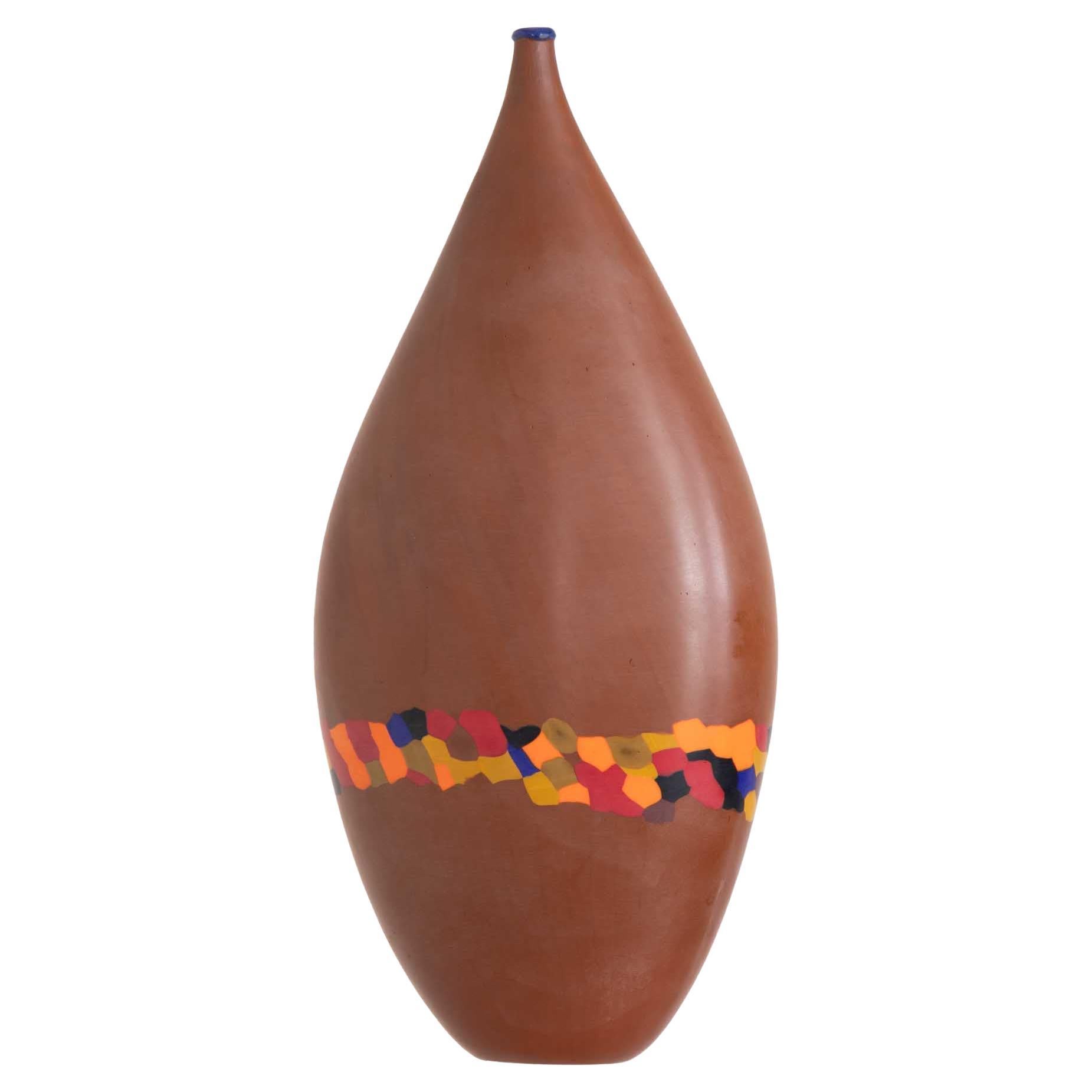 Murine Murano Art Glass Vase For Sale