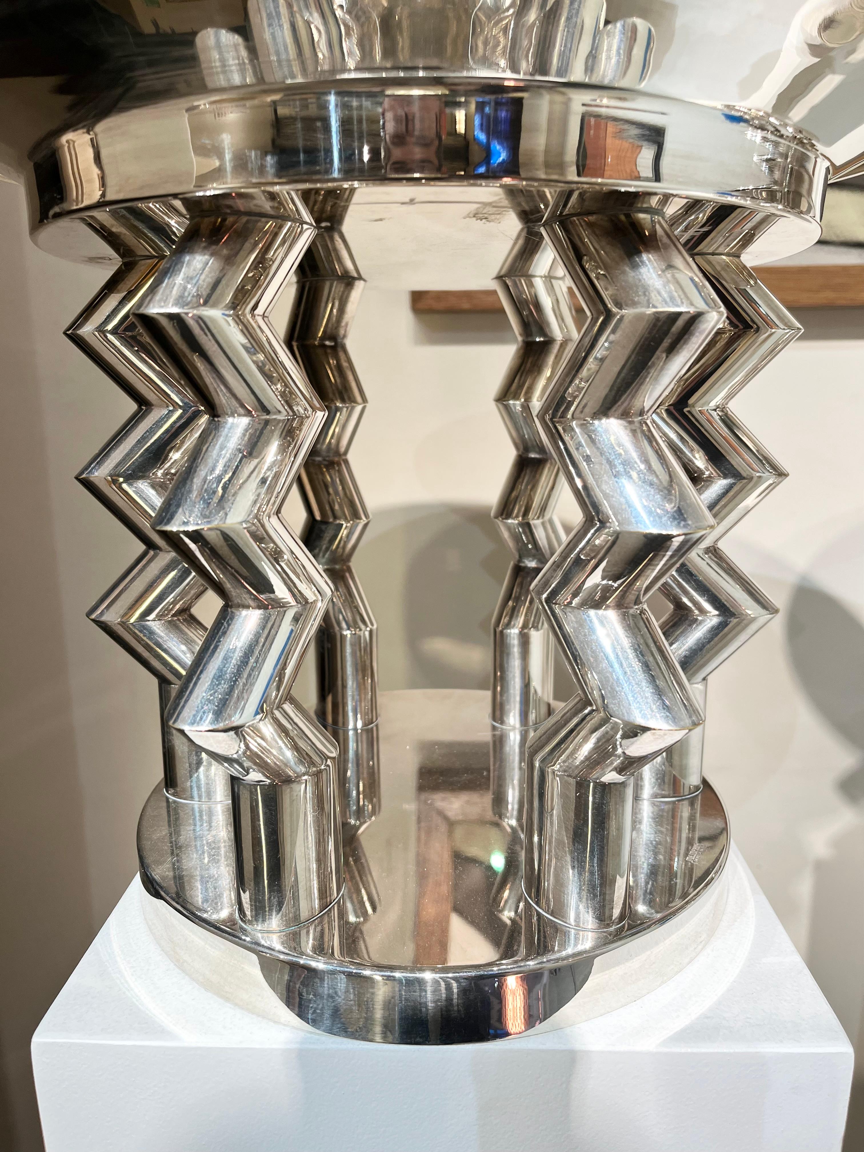 Plated Murmansk centerpiece by Ettore Sottsass For Sale