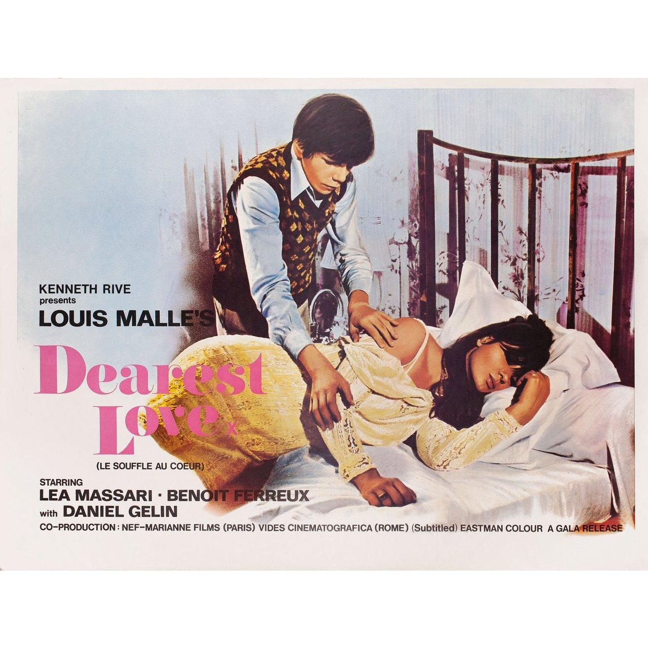 Original 1971 British quad poster for the film Murmur of the Heart (Le souffle au coeur) directed by Louis Malle with Lea Massari / Benoit Ferreux / Daniel Gelin / Michael Lonsdale. Very good-fine condition, rolled. Please note: the size is stated