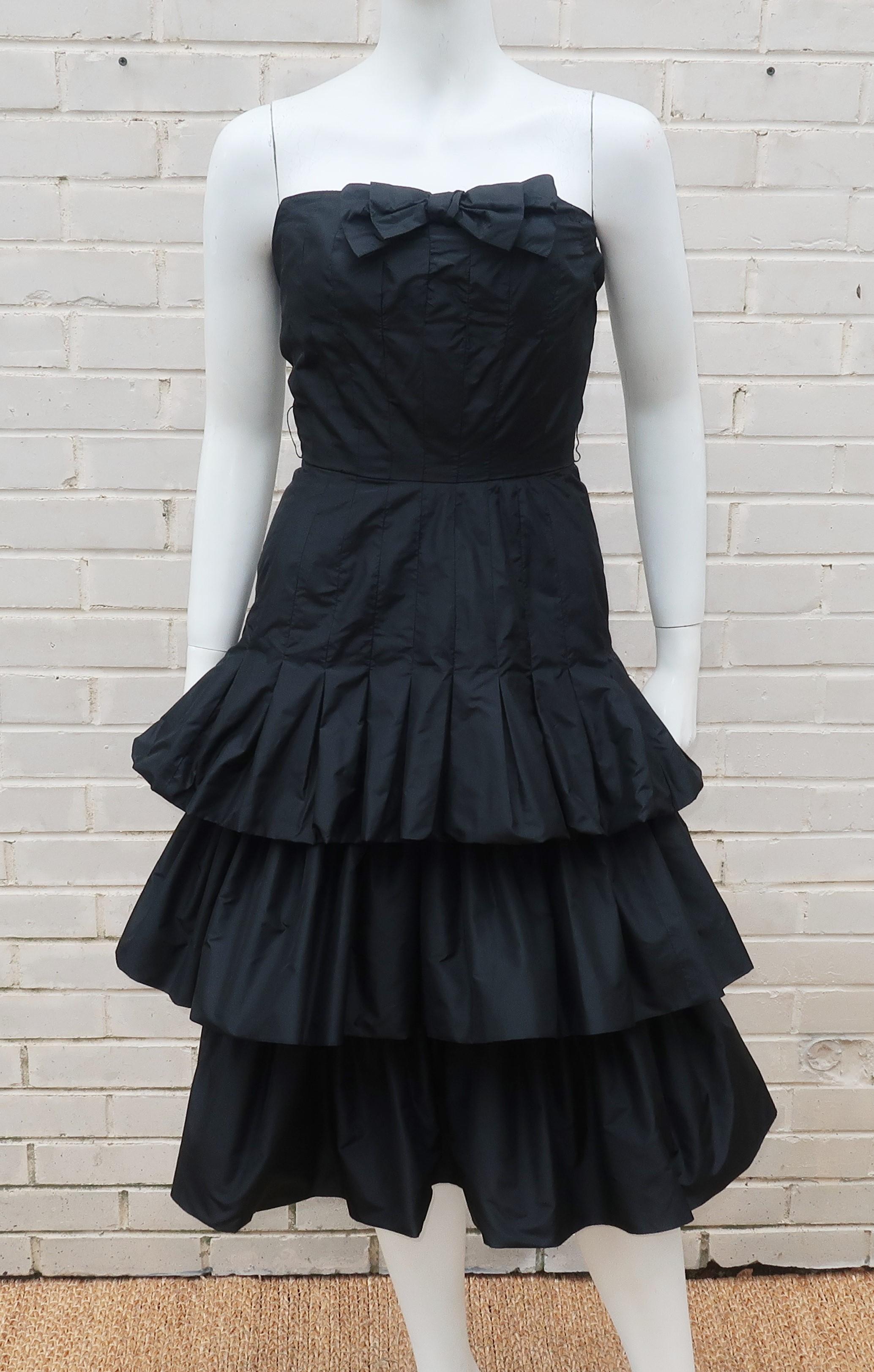 diana black taffeta gown