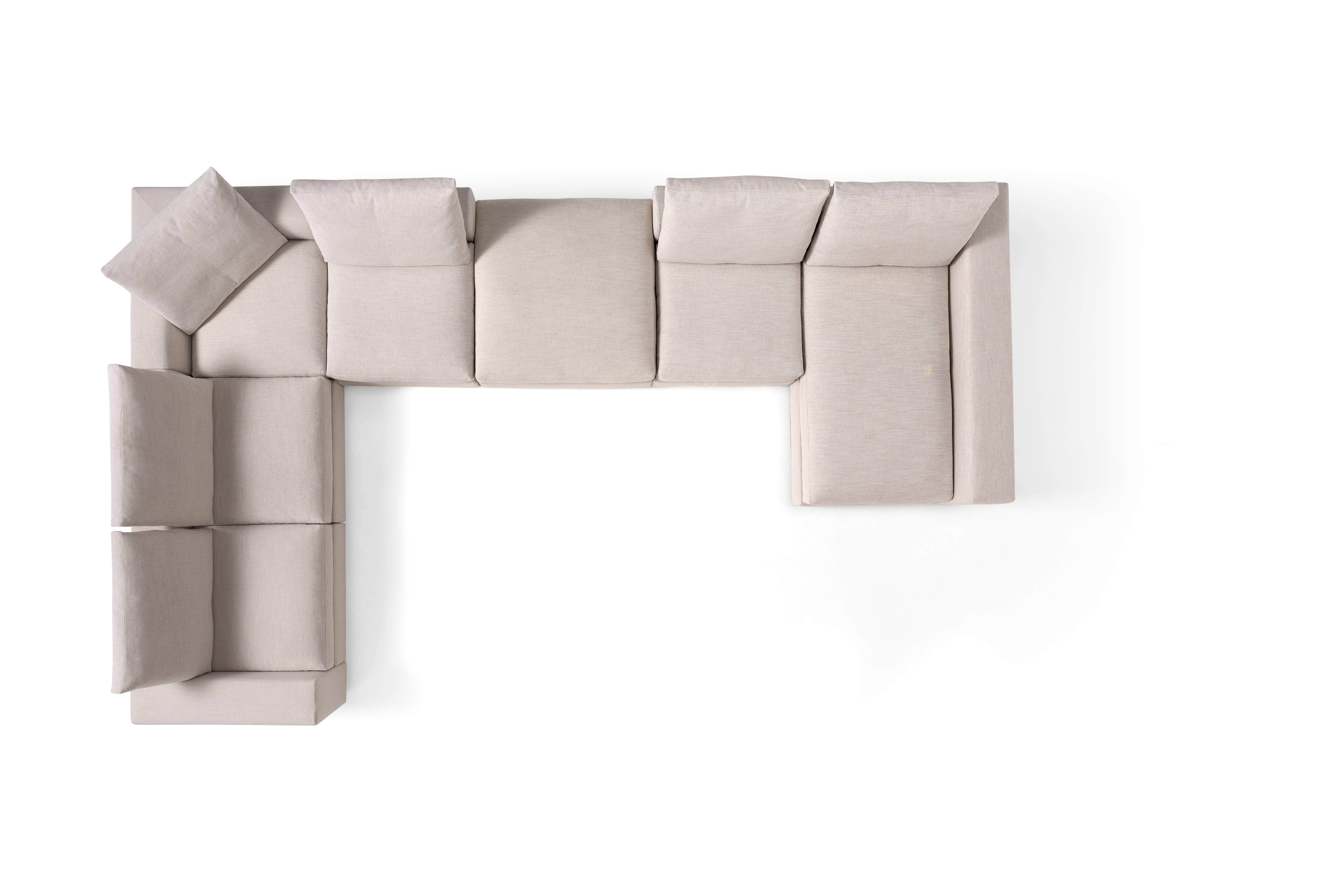 Modern Murray Composition Sofa in Ivory by Amura Lab For Sale
