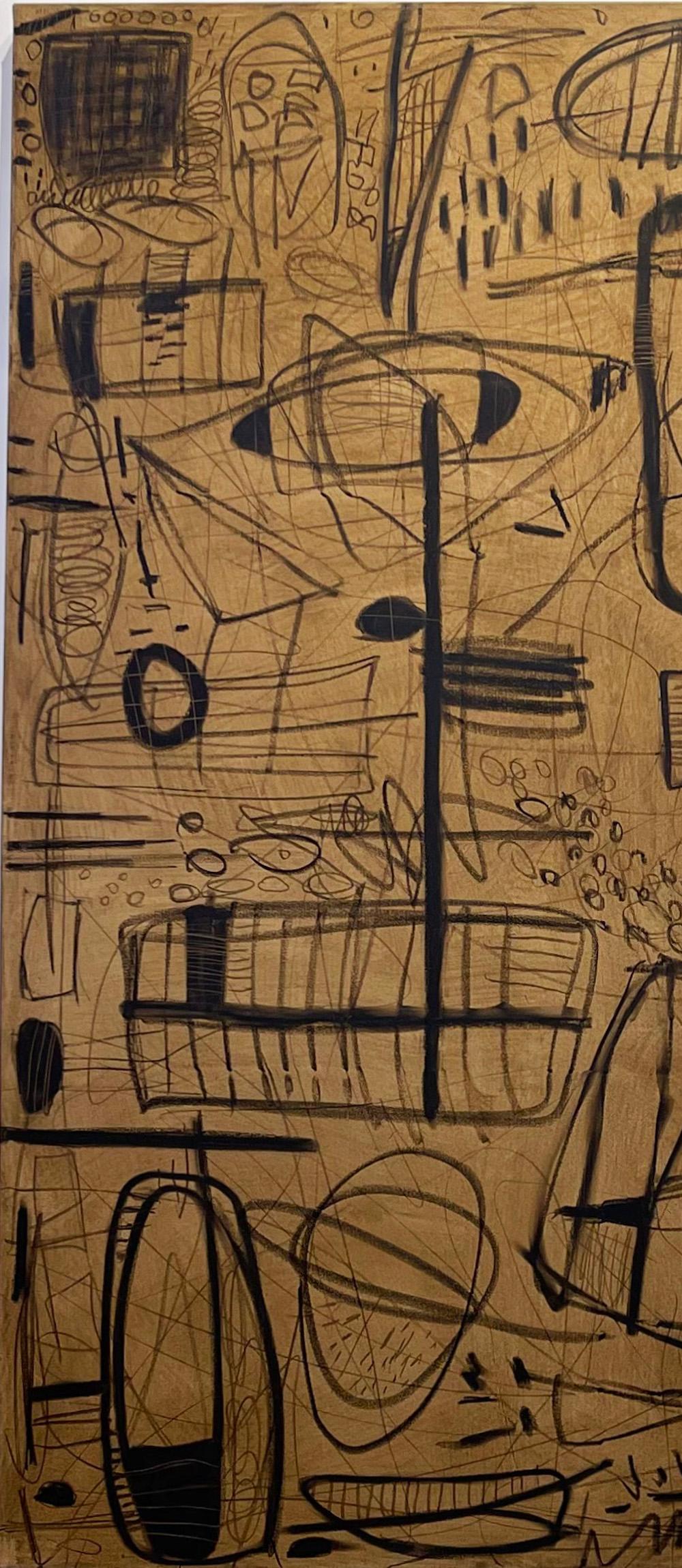Another Round, 2024 Mix Media on Canvas by Murray Duncan, Abstract Geometric Art 3