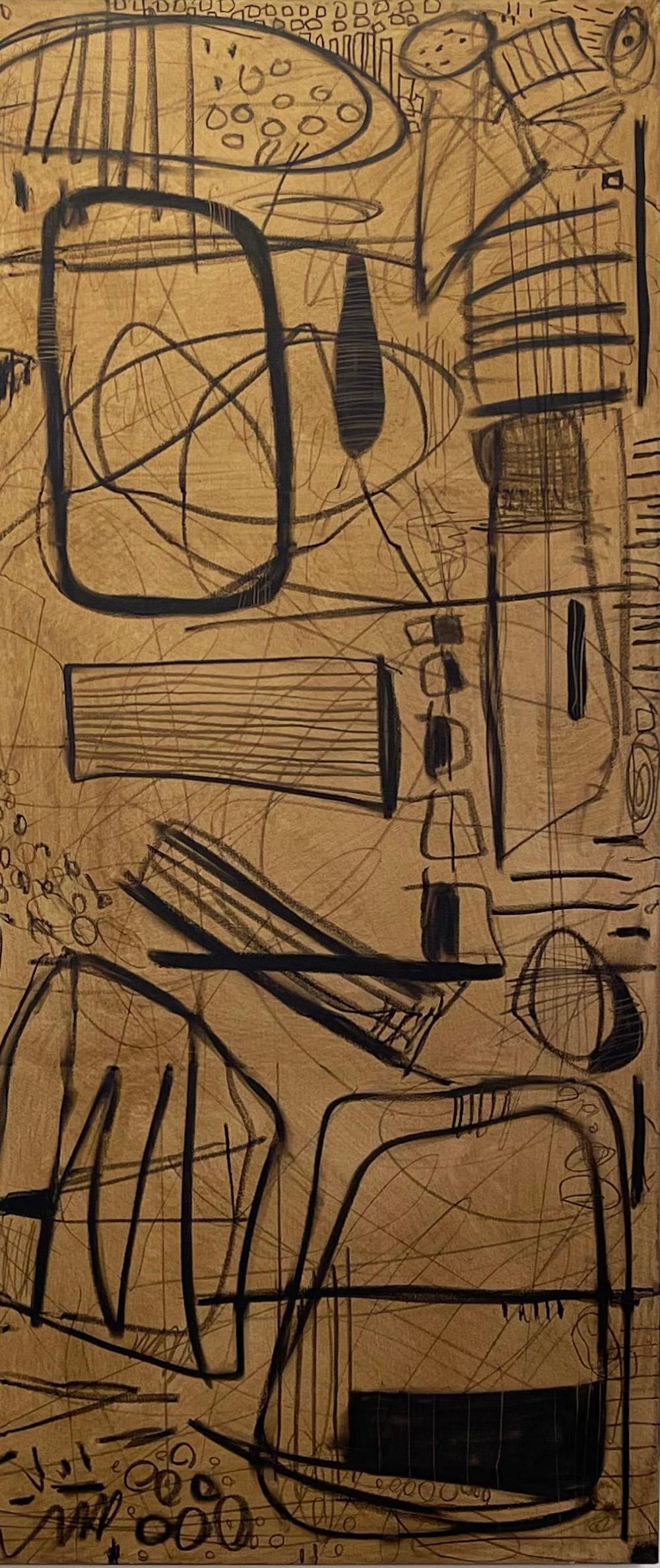 Another Round, 2024 Mix Media on Canvas by Murray Duncan, Abstract Geometric Art 4
