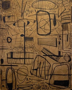 Another Round, 2024 Mix Media on Canvas by Murray Duncan, Abstract Geometric Art