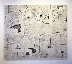 Pensamientos ligeros, 2024 Técnica mixta sobre tabla de artista, Arte geométrico abstracto