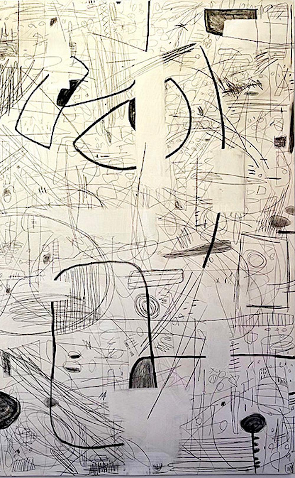 Light Thoughts, 2024 Mixed Media on Artist Board, Abstract Geometric Art For Sale 1
