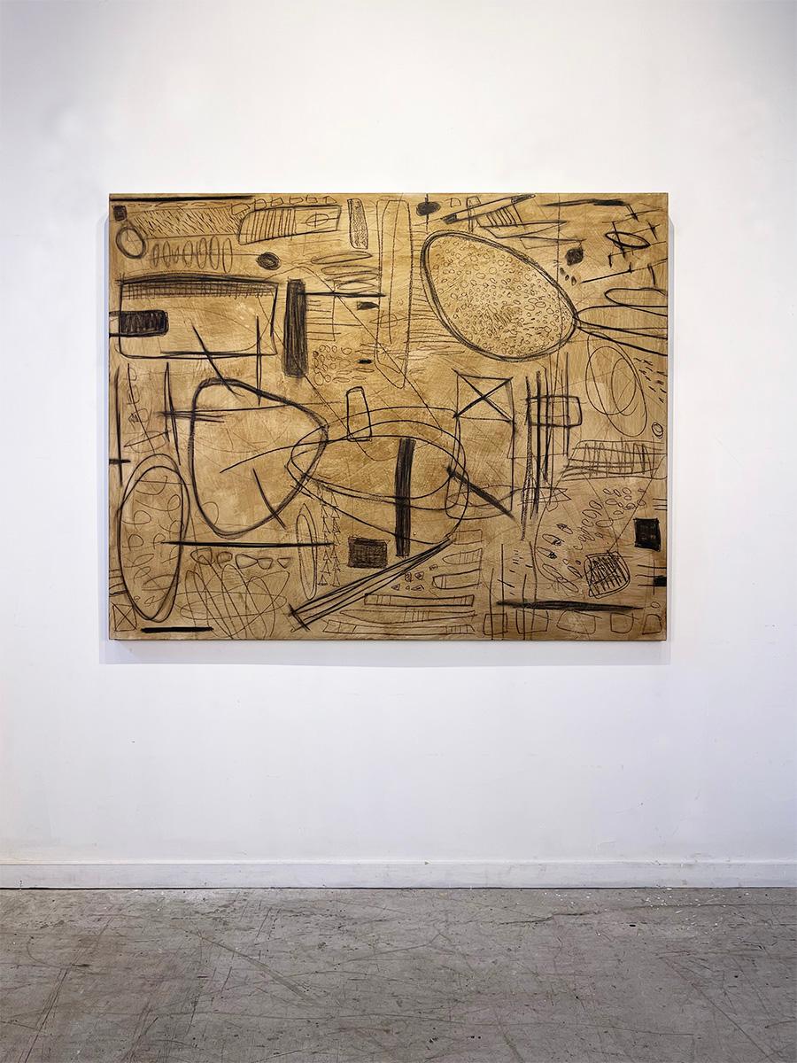 Poor Gabriel, 2024 Mixed Media, Canvas by Murray Duncan - Abstract Geometric Art For Sale 2