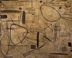 Poor Gabriel, 2024 Tecnica mista, Tela di Murray Duncan - Arte geometrica astratta