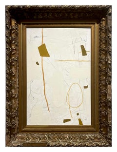 Cake by Murray Duncan - Mixed Media on Board, Gilded Vintage Frame, Abstract