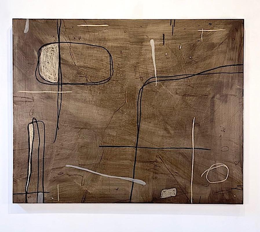 Dusk, 2024 by Murray Duncan  Mixed Media Abstract Geometric on Canvas For Sale 4