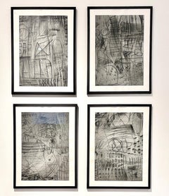 Field Study — Group of Four Mixed Media Works on Paper by Murray Duncan