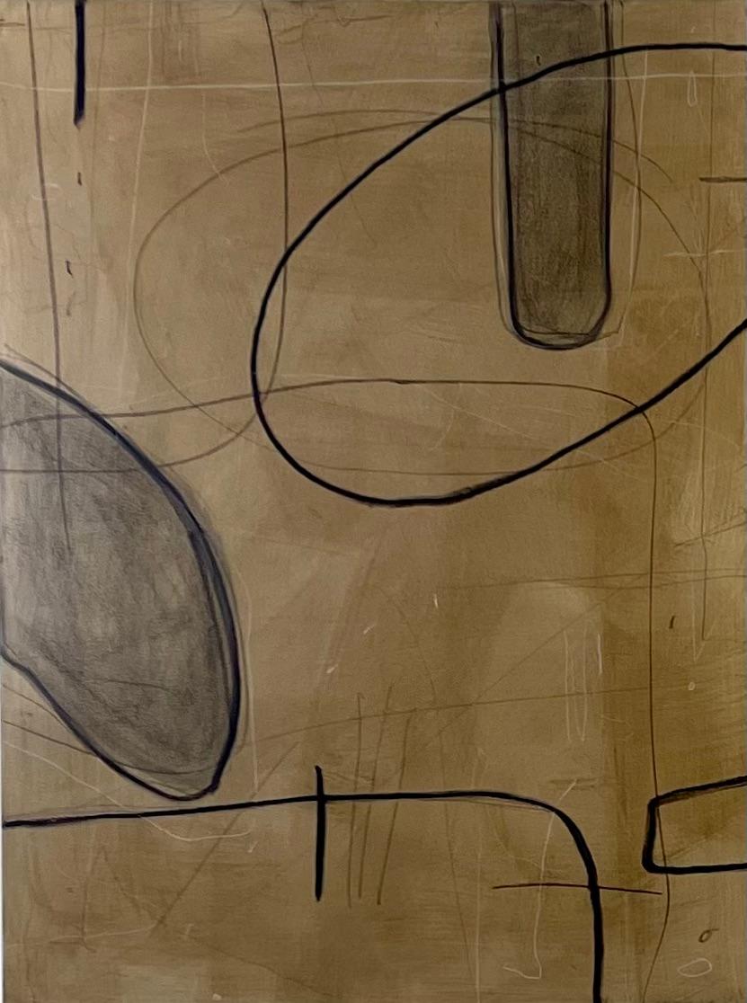 Dernières pensées, 2024 - Triptyque géométrique abstrait de Murray Duncan en vente 1