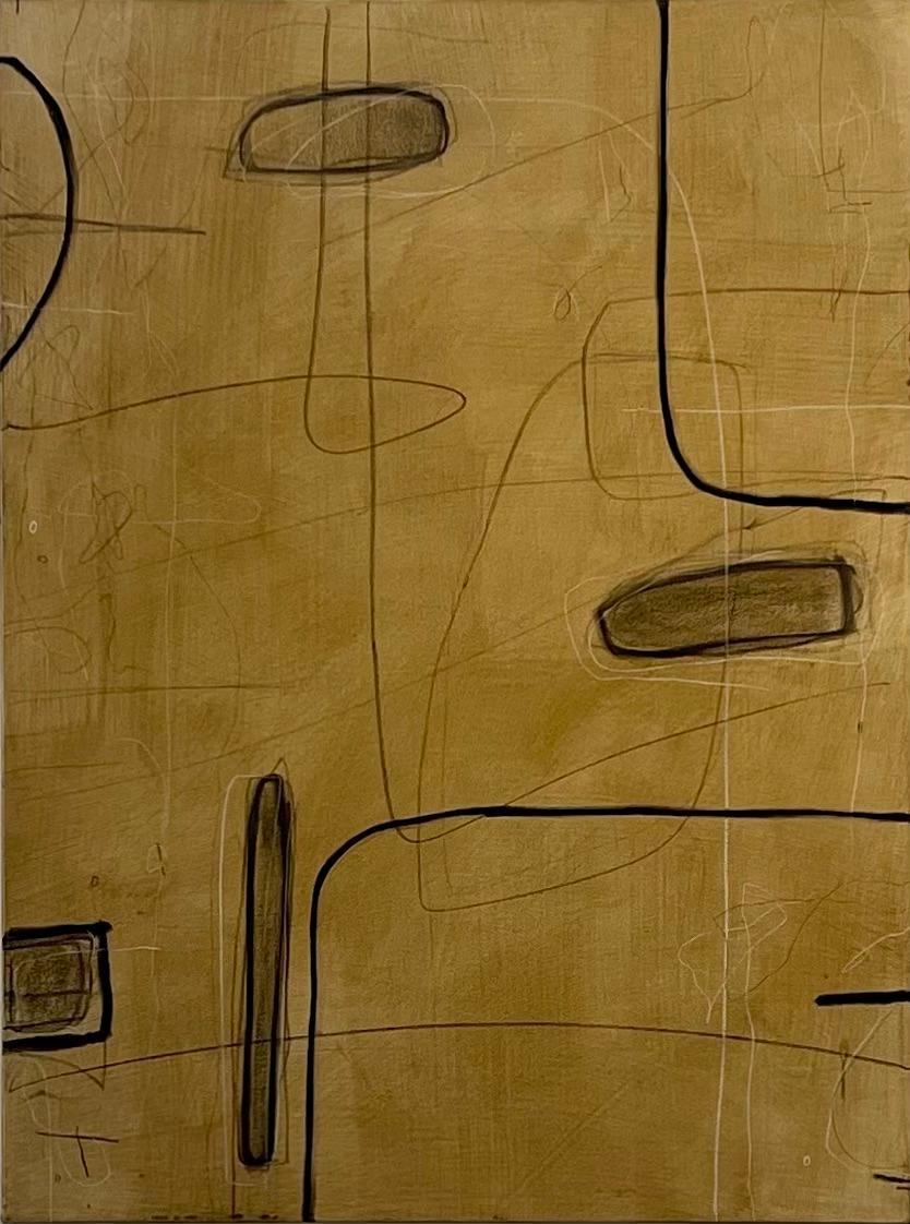 Dernières pensées, 2024 - Triptyque géométrique abstrait de Murray Duncan en vente 2