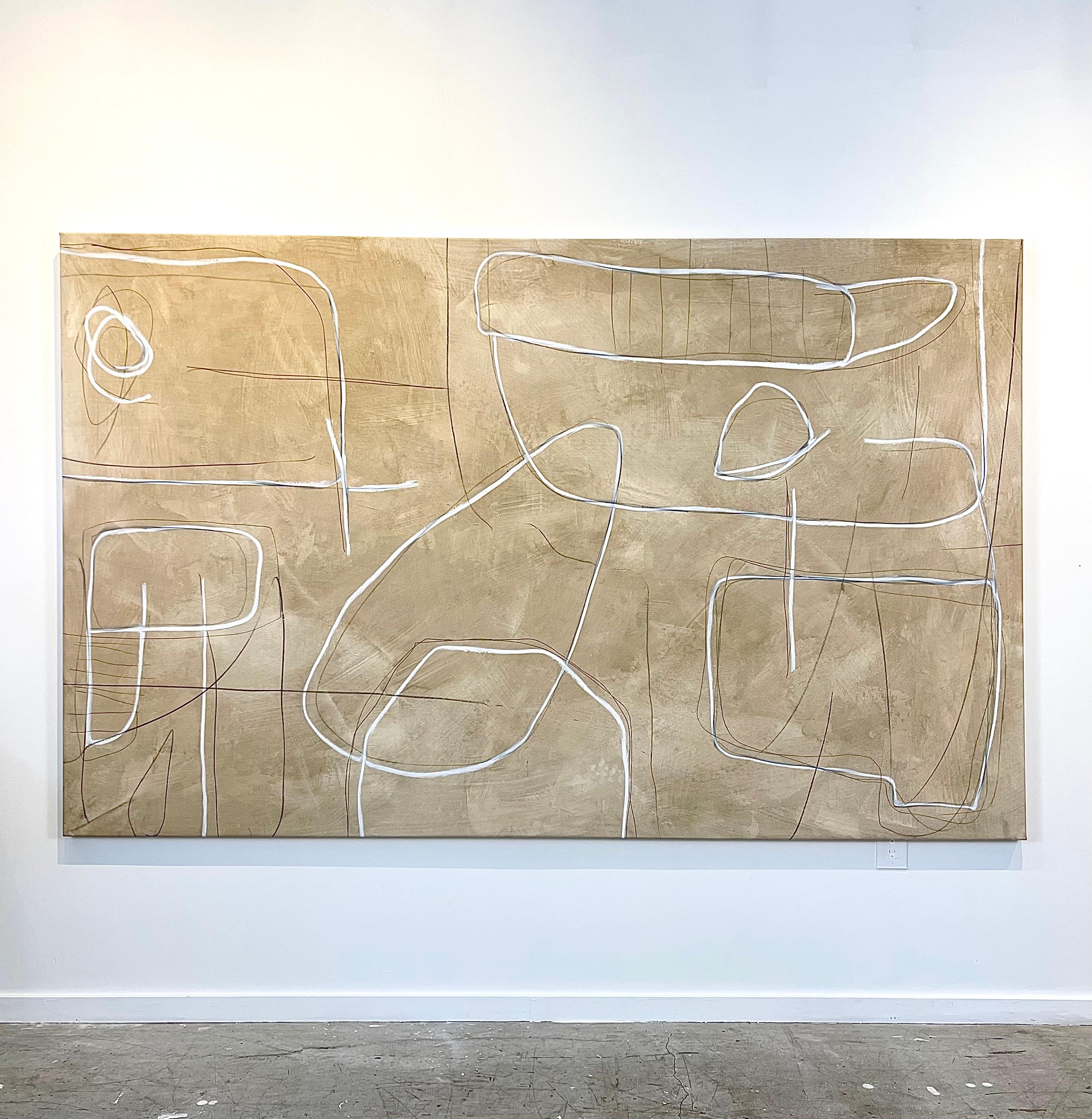 Return by Murray Duncan, Large-Scale Abstract Mixed Media on Canvas For Sale 1