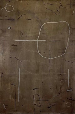 Smoke Moon, 2024 by Murray Duncan Mixed Media Abstract Geometric on Canvas