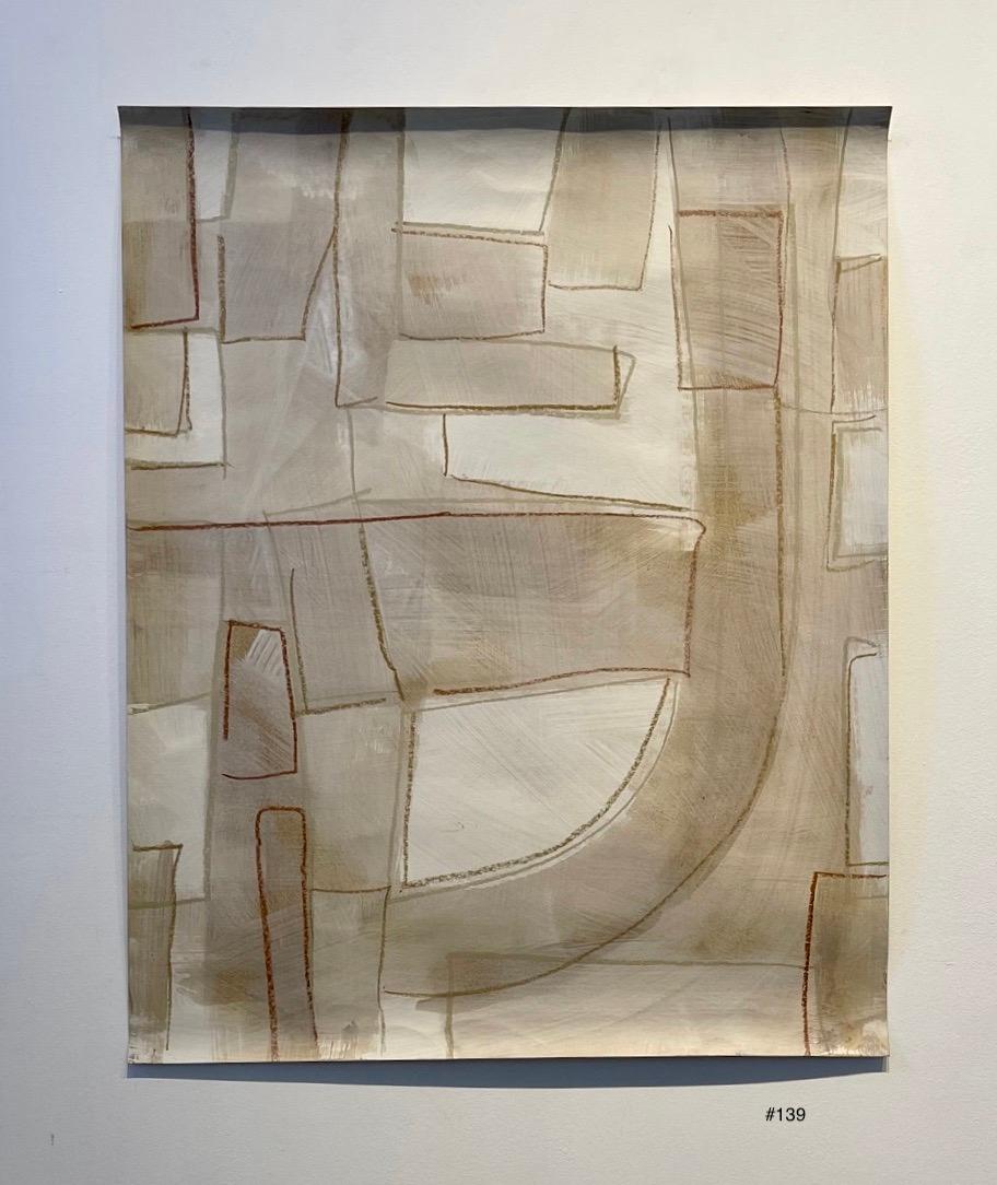 Untitled #139, Mixed Media on Paper by Murray Duncan - Abstract Geometric Modern For Sale 1
