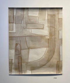 Ohne Titel #139, Mixed Media auf Papier von Murray Duncan – Abstrakte geometrische Moderne, ohne Titel