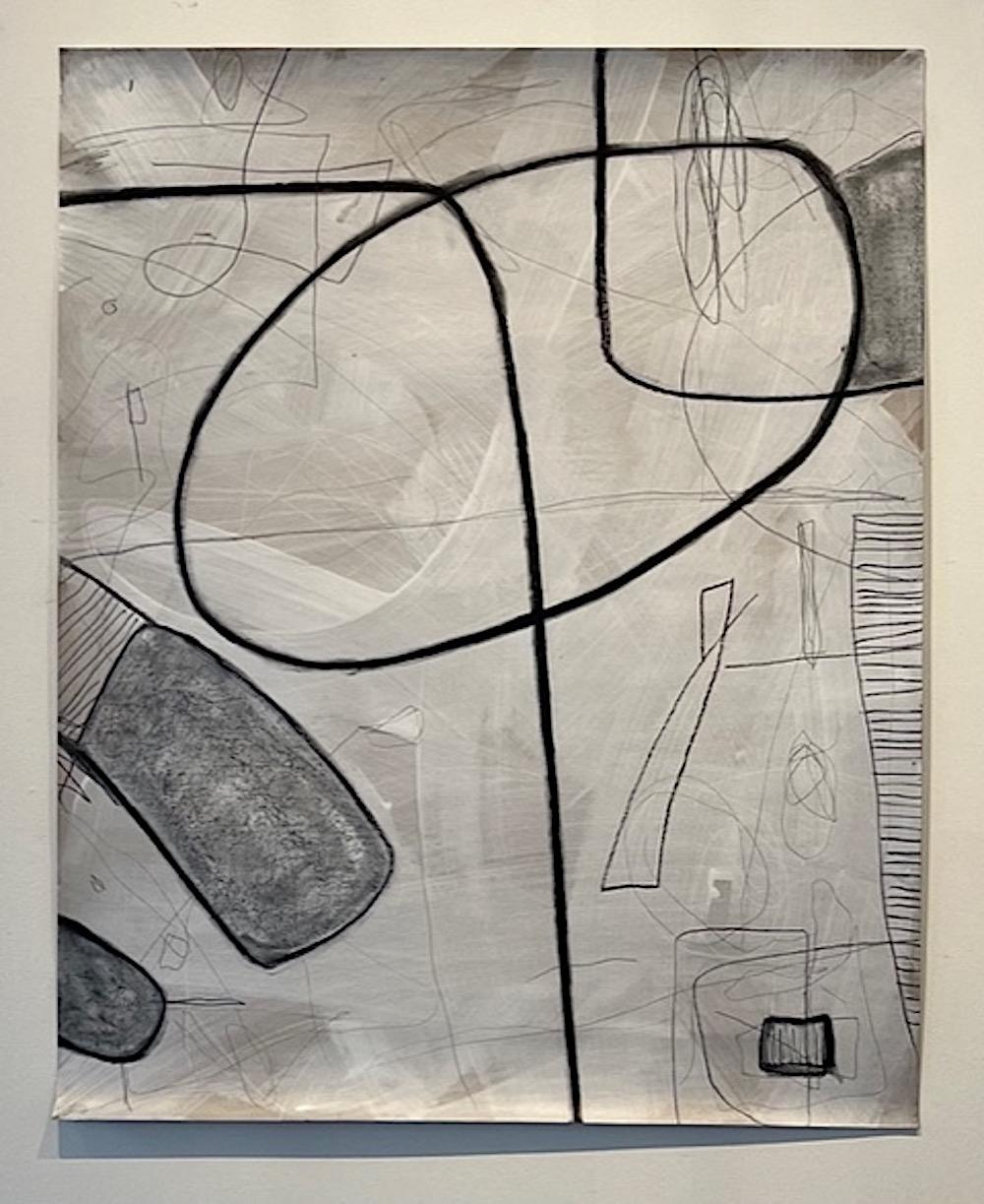 Untitled #407, Mixed Media on Paper by Murray Duncan - Abstract Geometric Modern For Sale 1