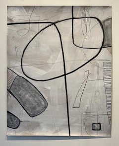 Sans titre n°407, technique mixte sur papier de Murray Duncan - Moderne géométrique abstrait