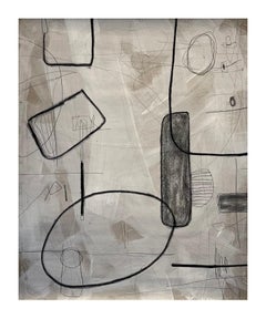 Untitled #408 Tecnica mista su carta di Murray Duncan - Astratto geometrico moderno